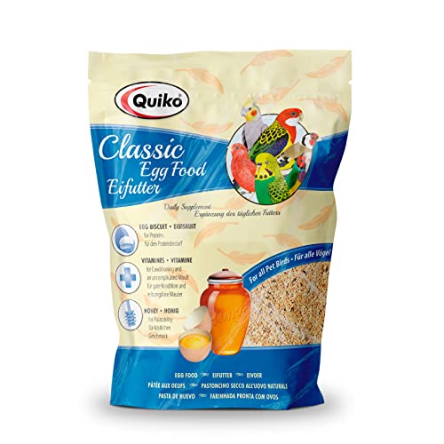 Quiko Classic Eifutter 125g - Kraft- und Aufzuchtfutter für alle Ziervogelarten von Quiko