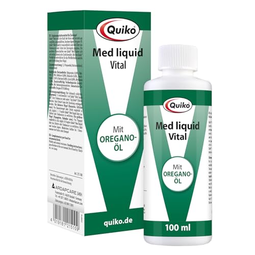 Quiko Med V liquid 100ml - Mit Oregano-Öl für Ziervögel von Quiko