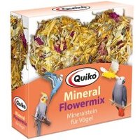 Quiko Mineral Flowermix: Pickstein für Ziervögel mit Blüten und Getreide 1 Stück von Quiko