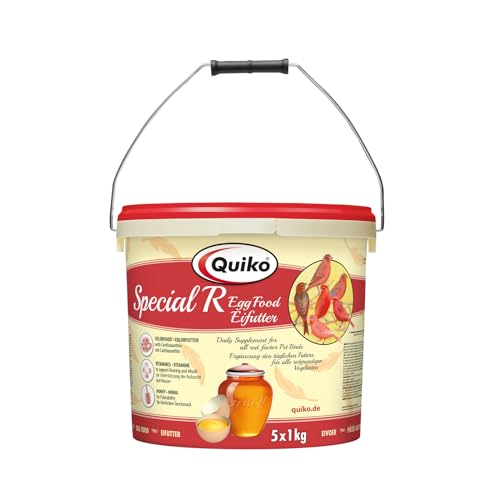 Quiko Special R Eifutter 5Kg - Kraft- und Aufzuchtfutter für alle rotgrundigen Vogelarten von Quiko