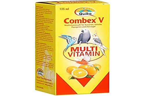 Quiko Vitacombex V 125ml - Multivitaminsaft für Ziervögel von Quiko