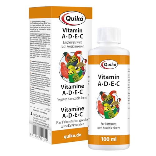 Quiko Vitamin A-D-E-C 100ml - Vitaminversorgung für Ziervögel von Quiko