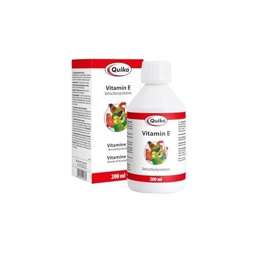 Quiko Vitamin E Liquid 200ml - Ergänzungsfutter für Kanarien, Sittiche und Ziervögel von Quiko
