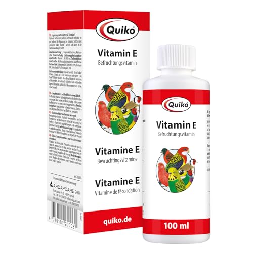 Quiko Vitamin E Liquid 100ml - Ergänzungsfutter für Kanarien, Sittiche und Ziervögel von Quiko