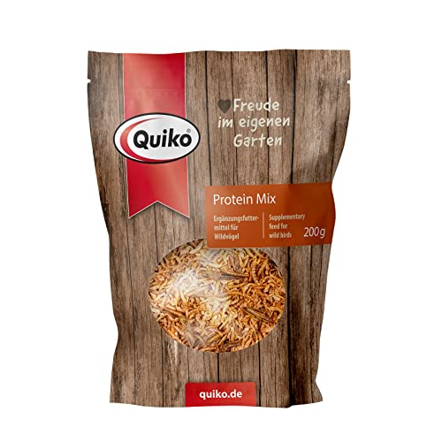 Quiko: Protein Mix 200g - Vogelfutter für Wildvögel - Vogelvitamine - Vogelfutter Wildvögel ganzjährig - Wildvogelfutter - wertvolle Energiequelle für Gartenvögel von Quiko