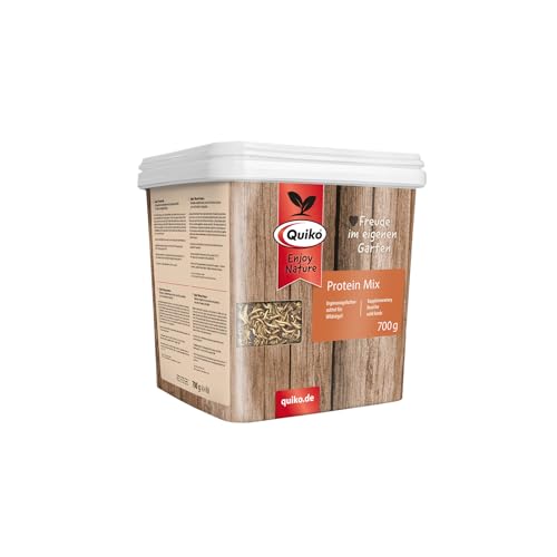 Quiko: Protein Mix 200g - Vogelfutter für Wildvögel - Vogelvitamine - Vogelfutter Wildvögel ganzjährig - Wildvogelfutter - wertvolle Energiequelle für Gartenvögel von Quiko