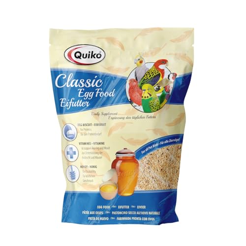 Quiko Classic Eifutter 1Kg - Kraft- und Aufzuchtfutter für alle Ziervogelarten von Quiko