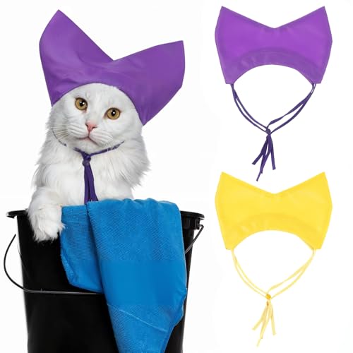 2 x Haustier-Duschkappen, wasserdichte Hunde-Ohrenschützer für die Badewanne, verstellbare Katzenohrenschützer, Schwimmzubehör für Haustiere 2 x Haustier-Duschkappen, wasserdichte Hunde-Ohrenschützer für die Badewanne, verstellbare Katzenohrenschützer, Schwimmzubehör für Haustiere von Quilax