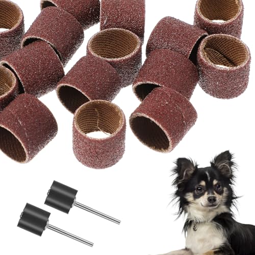 42-teiliges Haustier-Nagelschleifer-Ersatz-Set mit Schleifbändern, Haustier-Hunde-Nagelglätter, Schleifer, Ersatzteil, Diamant-Rotationsnägel-Schleifer-Bits für Hunde, Krallenpflegezubehör 42-teiliges Haustier-Nagelschleifer-Ersatz-Set mit Schleifbändern, Haustier-Hunde-Nagelglätter, Schleifer, Ersatzteil, Diamant-Rotationsnägel-Schleifer-Bits für Hunde, Krallenpflegezubehör von Quilax