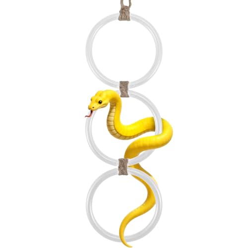Ball-Python-Tankzubehör, Schlangenkletterzubehör für Reptilien-Lebensräume, weißes Maisschlange, Kletterspielzeug (43,4 x 8,9 cm, weiß) von Quilax