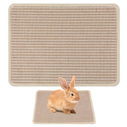 Quilax Kratzmatte für Kaninchen, 40,6 x 30,5 cm, natürliche Kaninchen-Kratzmatte für Krallen und Zähne, Hasen-Spielzeug für Kaninchen im Innenbereich, Hasenkratzmatte für Kaninchen, Langeweile Quilax Kratzmatte für Kaninchen, 40,6 x 30,5 cm, natürliche Kaninchen-Kratzmatte für Krallen und Zähne, Hasen-Spielzeug für Kaninchen im Innenbereich, Hasenkratzmatte für Kaninchen, Langeweile von Quilax
