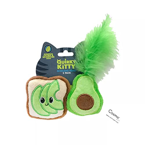 Quirky Kitty Avocado-Toast Katzen-Teaser-Wand Katzenspielzeug für Katze Plüsch Indoor Quirky Kitty Avocado-Toast Katzen-Teaser-Wand Katzenspielzeug für Katze Plüsch Indoor von Quirky Kitty