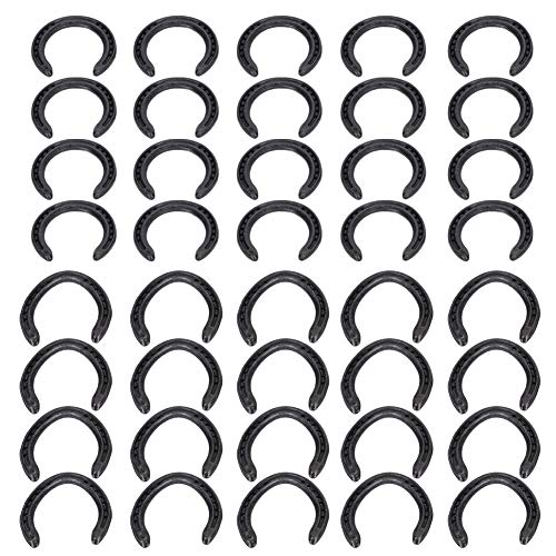 Qukaim 10 Sets Q235 Hufeisen aus geschmiedetem Stahl, Reitsportgeräte für Pferde, Hufeisen, Hochleistungsstahl, ideal für Pferdetraining und Wettkampf Qukaim 10 Sets Q235 Hufeisen aus geschmiedetem Stahl, Reitsportgeräte für Pferde, Hufeisen, Hochleistungsstahl, ideal für Pferdetraining und Wettkampf von Qukaim