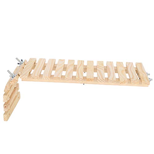 Qukaim 20 cm Holz-Plattform für Haustiere, Schleifkrallen Zähne Kaubrett, Käfig-Akkories für Eichhörnchen, Holzkäfigbrett, Eichhörnchen, Spielzeug, Haustierbedarf von Qukaim