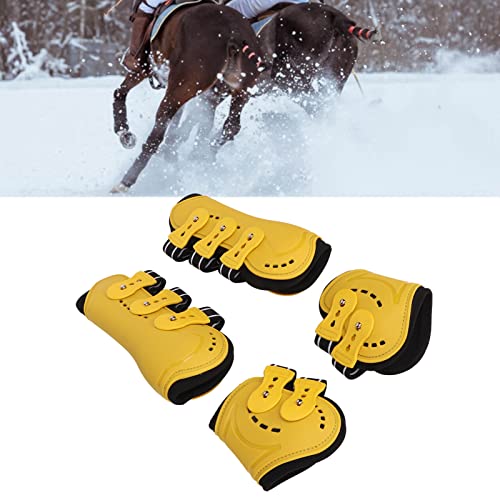 Qukaim Pferdestiefel - Pferdespannenstiefel Streichschloss vorne offen atmungsaktiv verstellbar Schutz zum Springen Gelb 4er Set M Qukaim Pferdestiefel - Pferdespannenstiefel Streichschloss vorne offen atmungsaktiv verstellbar Schutz zum Springen Gelb 4er Set M von Qukaim