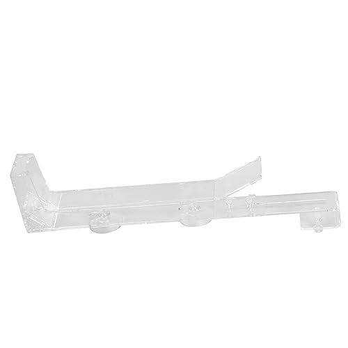 Qukaim Acryl Fütterungsrohr Acryl Fischfutter Feeder Automatischer Fischfutterspender mit Timer, Große Kapazität Transparente Garnelen Fütterungsröhrenplatte für Aquarium, Einfache Installation von Qukaim