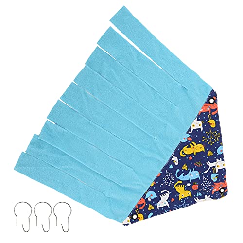 Qukaim Animal Corner Hideout Canvas Flanell Zelt für Hamster, Frettchen, Chinchillas, blau, Kleintierversteck 30cm x 30cm x 30cm von Qukaim
