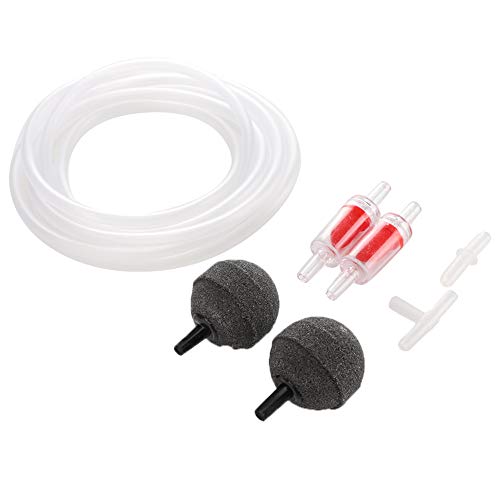 Qukaim Aquarium Accories Aquarium Luftpumpe Zubehör Set, Saugnapf Rückschlagventil, Luftstein, 3-Wege-Schlauch, Fischtankarmaturen, Sauerstoffpumpenarmaturen, langlebiges Design Qukaim Aquarium Accories Aquarium Luftpumpe Zubehör Set, Saugnapf Rückschlagventil, Luftstein, 3-Wege-Schlauch, Fischtankarmaturen, Sauerstoffpumpenarmaturen, langlebiges Design von Qukaim