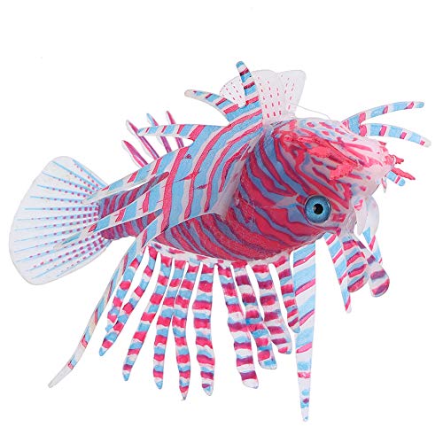 Qukaim Aquarium Accory Aquarium Künstliche Simulierte Silikon Löwenfisch Ornament Leuchtende Aquarium Dekoration Rot und Blau Realistische Aquarium Accory Qukaim Aquarium Accory Aquarium Künstliche Simulierte Silikon Löwenfisch Ornament Leuchtende Aquarium Dekoration Rot und Blau Realistische Aquarium Accory von Qukaim