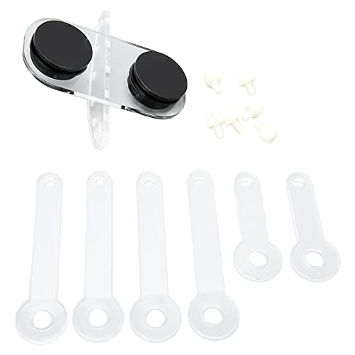 Qukaim Aquarium Acryl Korallenhalter Aquarium Acryl Korallenhalter, 6 Löcher Magnetische Saugnäpfe, Einstellbare Transparente Fish Tank Coral Frag Rack mit 6 Kralle, 30cm Lang Ideal für Korallenfrags von Qukaim