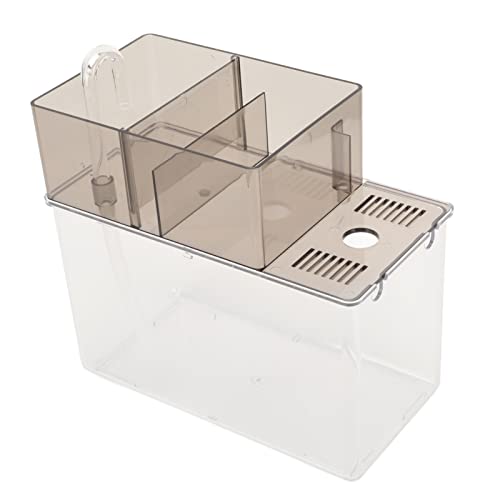 Qukaim Aquarium Betta Fish Tank, transparent, leicht, klein, Goldfischschale, einfache Reinigung, Aquarium hohle Baumstamm Dekoration, ideal für Kampffische und Reptilien Qukaim Aquarium Betta Fish Tank, transparent, leicht, klein, Goldfischschale, einfache Reinigung, Aquarium hohle Baumstamm Dekoration, ideal für Kampffische und Reptilien von Qukaim