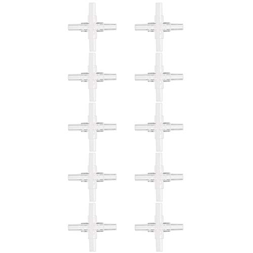 Qukaim Aquarium-Gelenk, weicher Schlauch, 4-Wege-Anschluss, Aquarium-Verteiler, Luftpumpen-Adapter für Aquarium, langlebiges PVC-Material, kompatibel mit Standardschläuchen, 1,27 cm, 10 Stück Qukaim Aquarium-Gelenk, weicher Schlauch, 4-Wege-Anschluss, Aquarium-Verteiler, Luftpumpen-Adapter für Aquarium, langlebiges PVC-Material, kompatibel mit Standardschläuchen, 1,27 cm, 10 Stück von Qukaim
