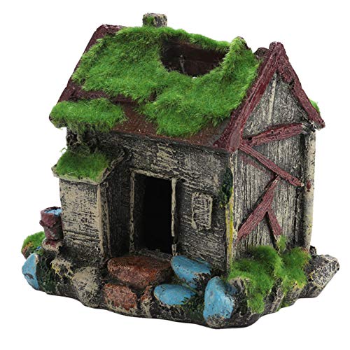 Qukaim Aquarium Haus Aquarium Landschaftsbau Harz Fische Versteckhaus Höhle mit Moos Aquarium Ornament Dekorative Aquarium Haus Ideal für Süß- und Salzwassertanks Qukaim Aquarium Haus Aquarium Landschaftsbau Harz Fische Versteckhaus Höhle mit Moos Aquarium Ornament Dekorative Aquarium Haus Ideal für Süß- und Salzwassertanks von Qukaim
