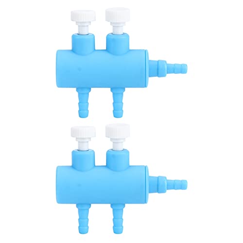 Qukaim Aquarium-Luftverteiler, Kunststoff, Wasserschlauch, Volumenregelung, Ventilanschluss, 2-Wege-Luftverteiler, 2 Sauerstoffpumpen, für Aquarien und Aquarium-Luftverteilung Qukaim Aquarium-Luftverteiler, Kunststoff, Wasserschlauch, Volumenregelung, Ventilanschluss, 2-Wege-Luftverteiler, 2 Sauerstoffpumpen, für Aquarien und Aquarium-Luftverteilung von Qukaim