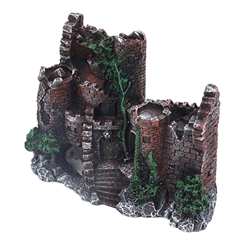 Qukaim Aquarium Schloss Dekoration Aquarium Schloss Dekoration, Lebensechte Harz Fisch Tank Haus Ornament Ideal für Salzwasser- und Süßwasseraquarien, 25,4 x 15,2 x 20,3 cm Qukaim Aquarium Schloss Dekoration Aquarium Schloss Dekoration, Lebensechte Harz Fisch Tank Haus Ornament Ideal für Salzwasser- und Süßwasseraquarien, 25,4 x 15,2 x 20,3 cm von Qukaim