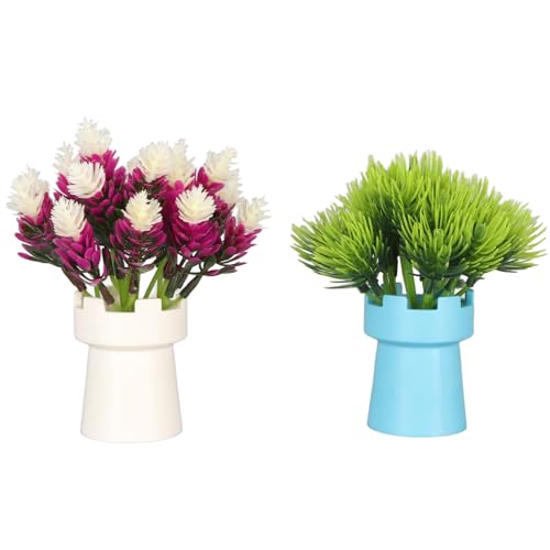 Qukaim Aquariumpflanzen, 2 Stück, farbecht, abnehmbar, dekorative Aquariumpflanzen für Süß- und Salzwassertanks Qukaim Aquariumpflanzen, 2 Stück, farbecht, abnehmbar, dekorative Aquariumpflanzen für Süß- und Salzwassertanks von Qukaim