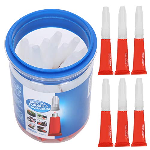 Qukaim Aquariumpflanzenkleber, 25 Stück, Aquarium-Landschaftsbau, Graskleber, sofortiger Kleber für Aquarien, ideal für Aquascaping und Pflanzen, Klebstofflösung von Qukaim