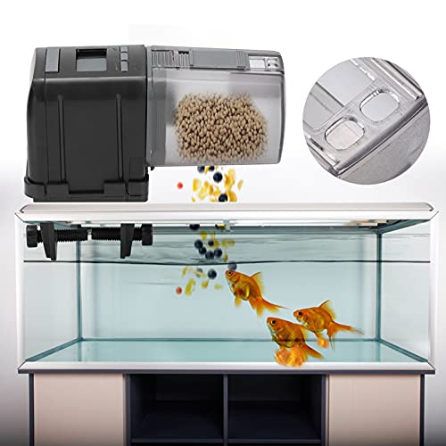 Qukaim Automatischer Aquarium-Futterspender Automatischer Fischtank Aquarium Feeder Timer ligent Futterspender für Fische, Programmierbares Fütterungsgerät, Geeignet für Süß- und Salzwasseraquarien Qukaim Automatischer Aquarium-Futterspender Automatischer Fischtank Aquarium Feeder Timer ligent Futterspender für Fische, Programmierbares Fütterungsgerät, Geeignet für Süß- und Salzwasseraquarien von Qukaim
