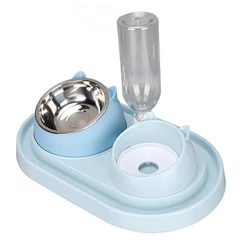 Qukaim Automatischer Katzen-Wassernapf Katzenfutter und Wassernapf Set, Automatisches Trinkwasser und Futternapf, Langsames Fütterungsdesign, Für Kätzchen, Welpen und Kaninchen, Leicht zu Reinigen, 2 Qukaim Automatischer Katzen-Wassernapf Katzenfutter und Wassernapf Set, Automatisches Trinkwasser und Futternapf, Langsames Fütterungsdesign, Für Kätzchen, Welpen und Kaninchen, Leicht zu Reinigen, 2 von Qukaim