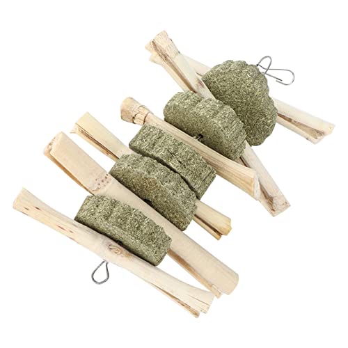Qukaim Bio-Sticks für kleine Haustiere, Kauspielzeug für Kaninchen und Hamster, 10 Stück, Kaustangen und Graskuchenspieße für Haustier-Snacks Qukaim Bio-Sticks für kleine Haustiere, Kauspielzeug für Kaninchen und Hamster, 10 Stück, Kaustangen und Graskuchenspieße für Haustier-Snacks von Qukaim