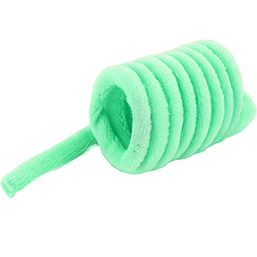 Qukaim Buntes Frühlings-Katzenspielzeug, sicheres nicht kaubares Plüsch-Katzenspielzeug, interaktives, buntes Frühlingsspielzeug für Kätzchen, verbessert die Gesundheit, Grün von Qukaim