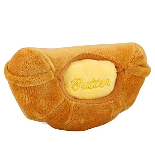 Qukaim Croissant Stofftiere Croissant Plüsch Hundespielzeug, Gefülltes Tiger-Design, Verschleißfester Weicher Plüsch, Zahnreinigung Kauspielzeug für Kleine Mittlere Große Hunde, Interaktives Qukaim Croissant Stofftiere Croissant Plüsch Hundespielzeug, Gefülltes Tiger-Design, Verschleißfester Weicher Plüsch, Zahnreinigung Kauspielzeug für Kleine Mittlere Große Hunde, Interaktives von Qukaim