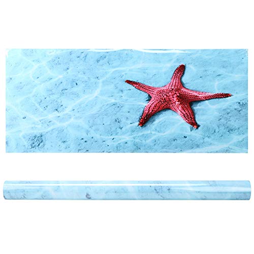 Qukaim Dekorativer Aufkleber für Aquarium, Hintergrundposter, dekorativer PVC-Aufkleber, Landschaftsbild für Aquarium, 61 x 30 cm, einfach anzubringen, wasserdicht, lebendige Farben von Qukaim