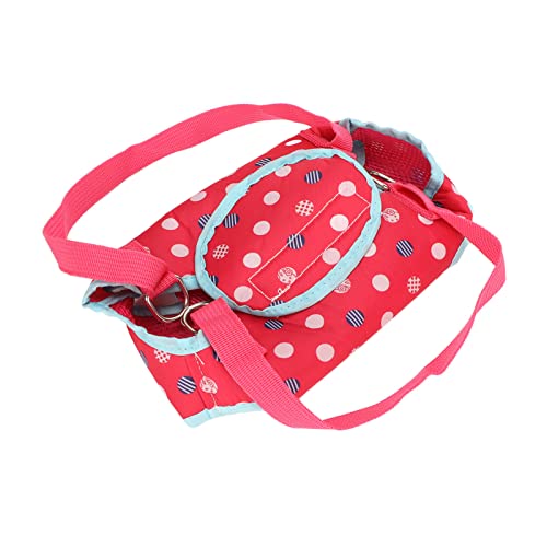 Qukaim Dog Lift Recovery Sling Dog Lift Harness Support, Breathable Washable Portable Dog Sling Harness with Dual Lumbar Strips for Small Dogs, Rose Red von Qukaim