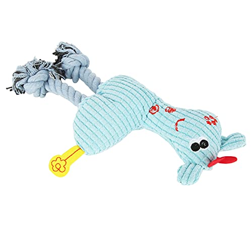 Qukaim Dogs Bite Toys Quietschendes Welpenkauspielzeug, Plüsch-Hirsch-geformtes Hundespielzeug zum Zähneknirschen und Reinigen, interaktives Haustierspielzeug mit Quietschgeräusch, Blau Qukaim Dogs Bite Toys Quietschendes Welpenkauspielzeug, Plüsch-Hirsch-geformtes Hundespielzeug zum Zähneknirschen und Reinigen, interaktives Haustierspielzeug mit Quietschgeräusch, Blau von Qukaim