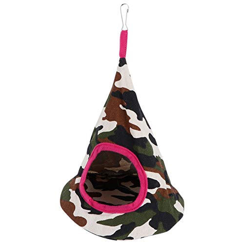 Qukaim Doppelschichtiger Hamsterkäfig, 35 x 26,5 x 32 cm, luxuriöses leises Laufrad, stummes Design, kleine Haustier-Hängematte, Kegelampel, Nest für Eichhörnchen, Camouflage von Qukaim