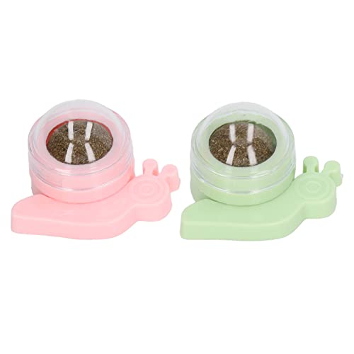 Qukaim Drehbarer Katzenminzenball Katzenminze Wand Ball Spielzeug, Interaktiver Drehbarer Katzenminze-Ball für Katzen, Zahnreinigung, Staubdicht, Essbares Katzenspielzeug, Spaß Spielzeit, Ideal für von Qukaim