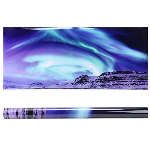 Qukaim Fish Tank Dekorativer Aufkleber Aquarium Hintergrund Poster Dekorative Malerei PVC Aufkleber 61 x 30 cm Landschaft Bild für Aquarium Wasserdicht Einfach anzubringen von Qukaim