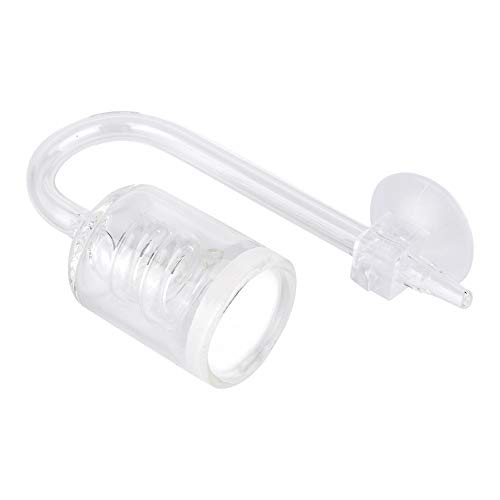Qukaim Fish TankCO2 Diffusor Hochtransparentes Glas Aquarium CO2 Diffuser, Kohlendioxid Refiner für Fischtank, Schraublöser Zerstäuber, geeignet für Süß- und Salzwasseraquarien von Qukaim