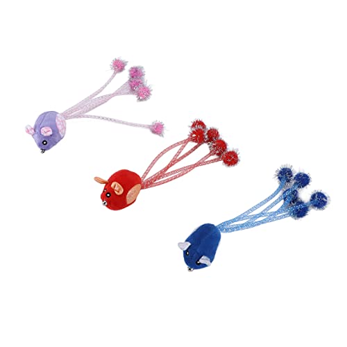 Qukaim Furry Pet Katzenspielzeug Mäuse Weihnachtsmaus Katzenspielzeug, Plüsch Pelzmäuse für Katzen, sicheres und praktisches interaktives Spielzeug, ideal für Spielzeit, 10 cm lang Qukaim Furry Pet Katzenspielzeug Mäuse Weihnachtsmaus Katzenspielzeug, Plüsch Pelzmäuse für Katzen, sicheres und praktisches interaktives Spielzeug, ideal für Spielzeit, 10 cm lang von Qukaim