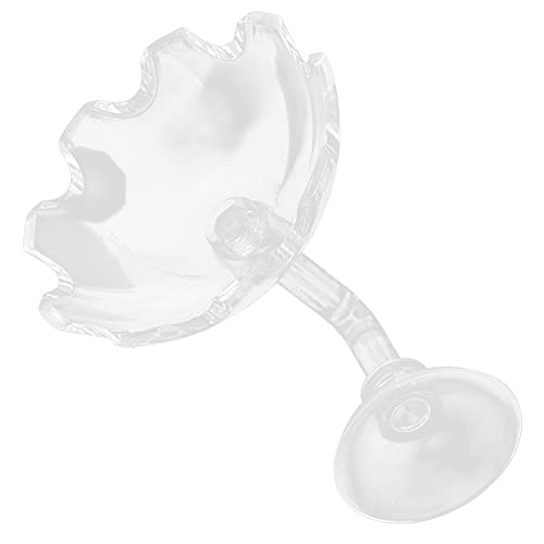 Qukaim Garnelen Feeder Bowl Aquarium Garnelen Futternapf Set, Transparente Acryl Feeder Schüssel mit Saugnapf, Ideal für Garnelen Fütterung, 10cm Durchmesser von Qukaim