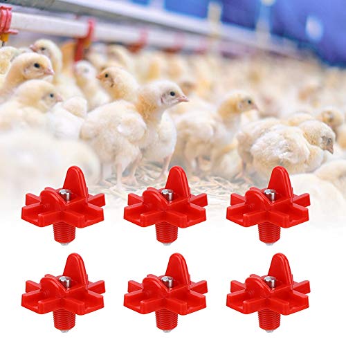 Qukaim Geflügel-Wassertränker, 20 Stück, Geflügelfedernippel, horizontale Seitenmontage, Wassertränke für Huhn, Vogel, Wachteln, einfache Installation, Kunststoff, geeignet für den Bauernhof Qukaim Geflügel-Wassertränker, 20 Stück, Geflügelfedernippel, horizontale Seitenmontage, Wassertränke für Huhn, Vogel, Wachteln, einfache Installation, Kunststoff, geeignet für den Bauernhof von Qukaim
