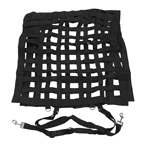 Qukaim Große Kapazität Pferde Slow Feeder Bag Outdoor Heunetz für Rinder und Schafe, Multi Gitter Design, Schwarz, Ideal für Pferdefutterung, Heu Feeder von Qukaim