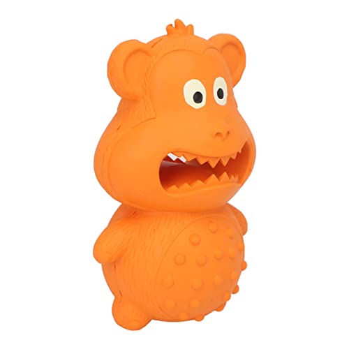 Qukaim Gummi Hundespielzeug Quietschendes Hundespielzeug, Bissfestes Hundespielzeug aus Gummi, Unzerstörbares Kauspielzeug für Haustiere, Gesundes Material, Orange Qukaim Gummi Hundespielzeug Quietschendes Hundespielzeug, Bissfestes Hundespielzeug aus Gummi, Unzerstörbares Kauspielzeug für Haustiere, Gesundes Material, Orange von Qukaim