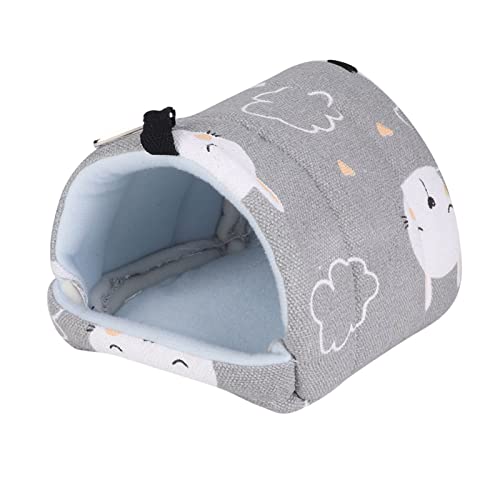 Qukaim Hängematte für Haustiere, Leinen, 14 x 12 cm, Hängematte für Ratte, Hamster, Eichhörnchen, Papagei, graues Kaninchen, Haustier-Hängebett, Leinen-Hamster-Hängematte Qukaim Hängematte für Haustiere, Leinen, 14 x 12 cm, Hängematte für Ratte, Hamster, Eichhörnchen, Papagei, graues Kaninchen, Haustier-Hängebett, Leinen-Hamster-Hängematte von Qukaim