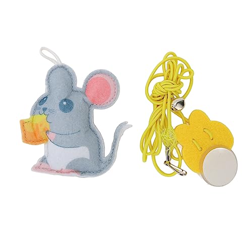 Qukaim Hängendes Katzenspielzeug Hängende Tür Selbstspiel Katzenspielzeug, Interaktives Katzenspielzeug mit Katzenminze, Verstellbare Einziehbare Seilmaus, Perfekt für Kitty Play Qukaim Hängendes Katzenspielzeug Hängende Tür Selbstspiel Katzenspielzeug, Interaktives Katzenspielzeug mit Katzenminze, Verstellbare Einziehbare Seilmaus, Perfekt für Kitty Play von Qukaim